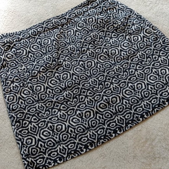 J. Crew Postage Stamp Skirt In Navy & White - Picture 1 of 6